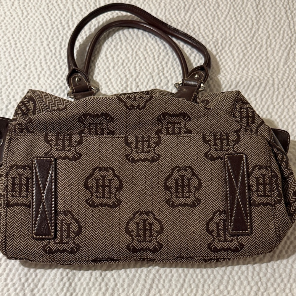 Tommy Hilfiger Brown Patterned Shoulder Bag